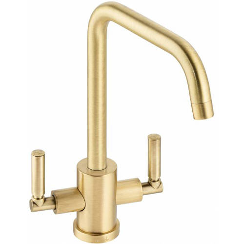 Abode Globe Quad Monobloc Kitchen Tap (Brushed Brass).