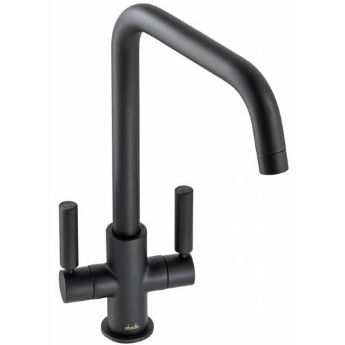 Abode Black Globe Quad Monobloc Kitchen Tap (Matt ).