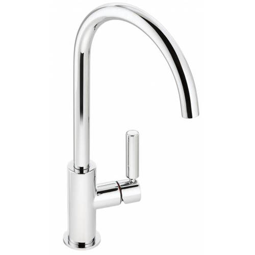 Abode Globe Single Lever Kitchen Tap (Chrome).