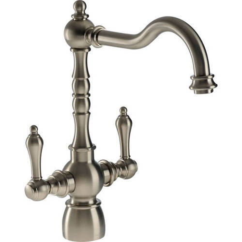 Larger image of Abode Bayenne Monobloc Kitchen Tap (Pewter).