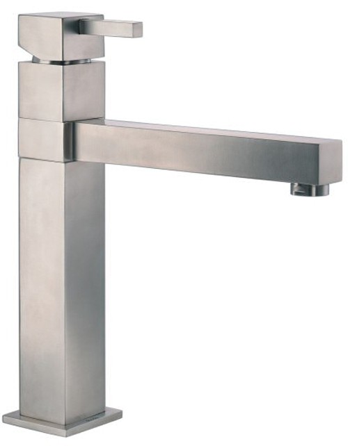 Larger image of Abode Gino Single Lever Kitchen Tap (Stainless Steel).