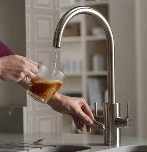 Example image of Abode Pronteau Profile Kitchen Tap, Boiling, Hot, Cold & Filtered (Chrome).