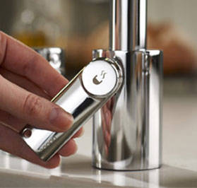 Example image of Abode Pronteau Profile Kitchen Tap, Boiling, Hot, Cold & Filtered (B Nickel).