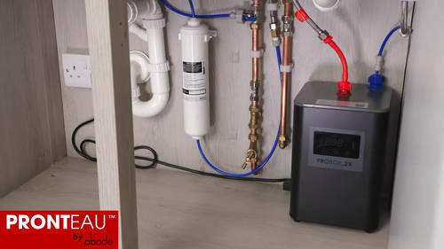 Example image of Abode Pronteau Profile Kitchen Tap, Boiling, Hot, Cold & Filtered (Matt Black).