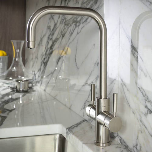 Larger image of Abode Pronteau 3 In 1 Boiling Water Filtered Kitchen Tap (Br Nickel).