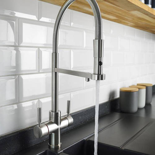 Example image of Abode Pronteau 3 In 1 Professional Boiling Water Kitchen Tap (Br Nickel).