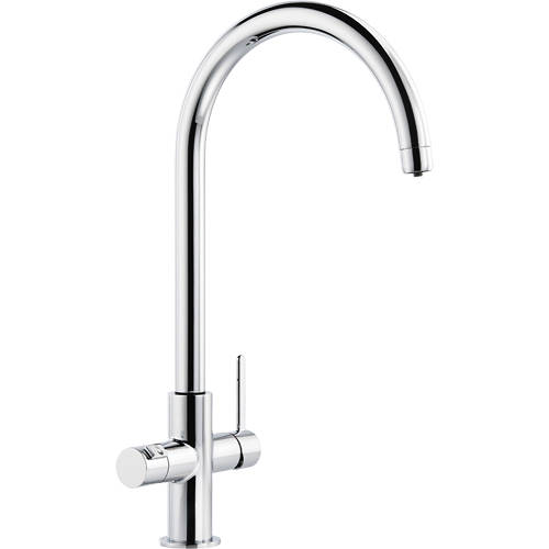 Abode Gold Pronteau 3 In 1 Boiling Water Filtered Kitchen Tap (Chrome).