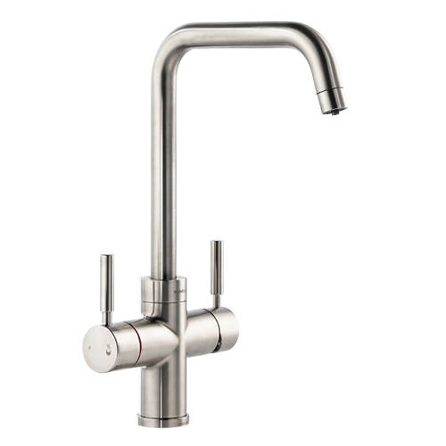 Larger image of Abode Pronteau 4 In 1 Boiling Water Filtered Kitchen Tap (Brushed Nickel).