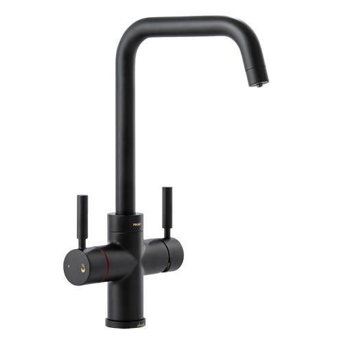 Larger image of Abode Pronteau 4 In 1 Boiling Water Filtered Kitchen Tap (Matt Black).