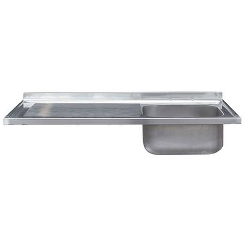 Larger image of Acorn Thorn Catering Single Bowl Sink With LH Drainer 1200mm (S Steel).