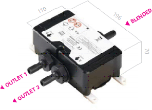 Technical image of Aqualisa HiQu Digital Smart Shower Valve Kit 04 (Gravity).