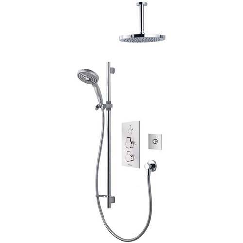 Larger image of Aqualisa Infinia Digital Shower Pack 47 (Chrome Astratta Handles, GP).