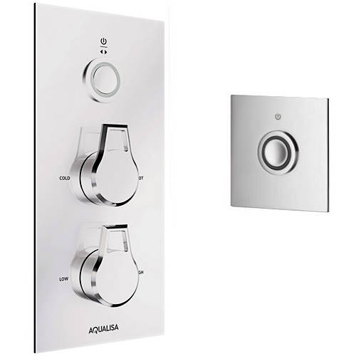 Example image of Aqualisa Infinia Digital Shower Pack 47 (Chrome Astratta Handles, GP).