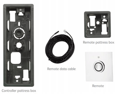 Technical image of Aqualisa Infinia Digital Shower Pack 47 (Chrome Astratta Handles, GP).