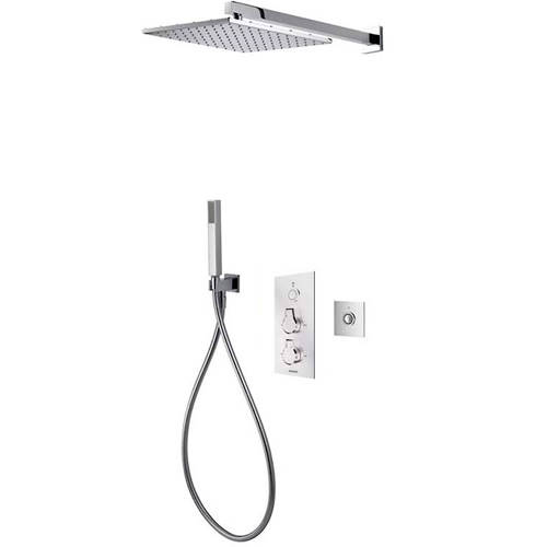 Larger image of Aqualisa Infinia Digital Shower Pack 59 (Chrome Astratta Handles, GP).