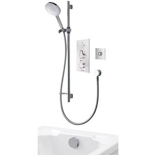 Larger image of Aqualisa Infinia Digital Shower Pack 95 (Chrome Astratta Handles, GP).