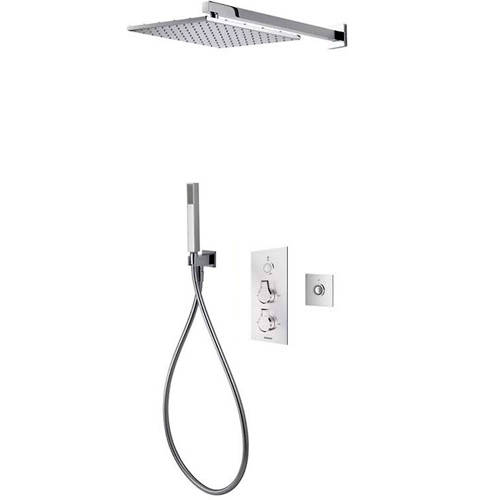 Larger image of Aqualisa Infinia Digital Shower Pack 60 (Chrome Astratta Handles, HP).