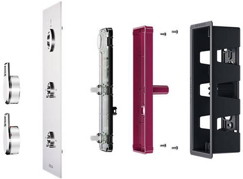 Example image of Aqualisa Infinia Digital Shower Pack 84 (Chrome Astratta Handles, HP).