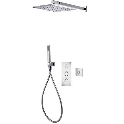 Larger image of Aqualisa Infinia Digital Shower Pack 55 (Chrome Tondo Handles, GP).