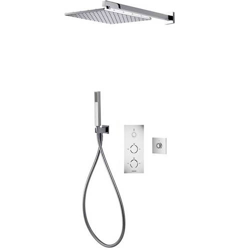 Larger image of Aqualisa Infinia Digital Shower Pack 56 (Chrome Tondo Handles, HP).