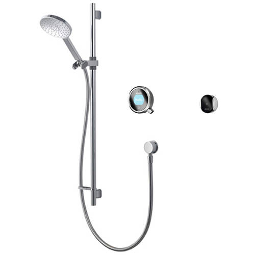 Larger image of Aqualisa Q Smart Shower Pack 01GR With Remote & Grey Accent (HP).