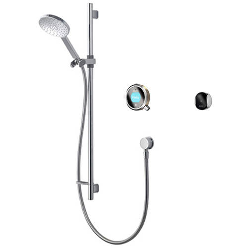 Larger image of Aqualisa Q Smart Shower Pack 01N With Remote & Nickel Accent (HP).