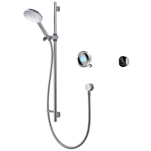 Larger image of Aqualisa Q Smart Shower Pack 01W With Remote & White Accent (HP).