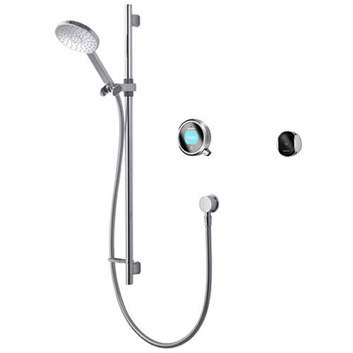 Larger image of Aqualisa Q Smart Shower Pack 02C With Remote & Chrome Accent (Gravity).