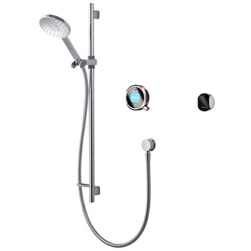 Larger image of Aqualisa Q Smart Shower Pack 02RG With Remote & Rose Gold Accent (Gravity).