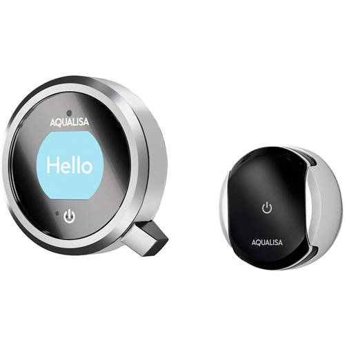 Example image of Aqualisa Q Smart Shower Pack 02S With Remote & Silver Accent (Gravity).