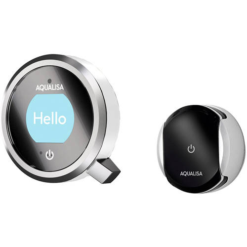 Example image of Aqualisa Q Smart Shower Pack 02W With Remote & White Accent (Gravity).