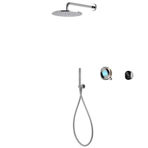 Larger image of Aqualisa Q Smart Shower Pack 03N With Remote & Nickel Accent (HP).