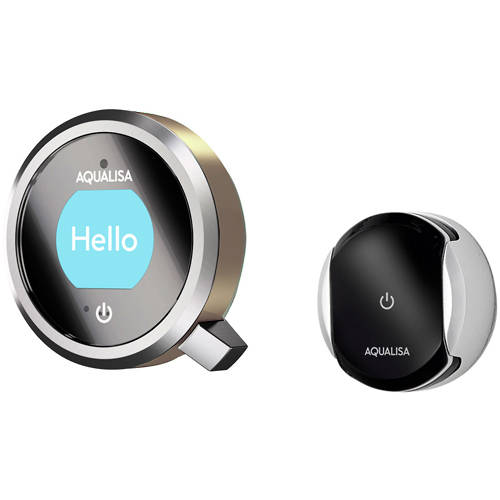 Example image of Aqualisa Q Smart Shower Pack 03N With Remote & Nickel Accent (HP).