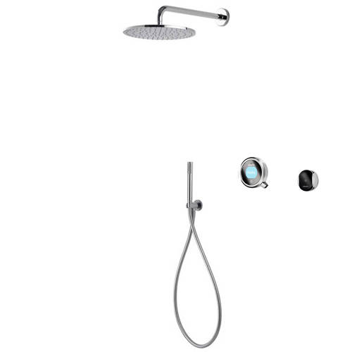 Larger image of Aqualisa Q Smart Shower Pack 03S With Remote & Silver Accent (HP).