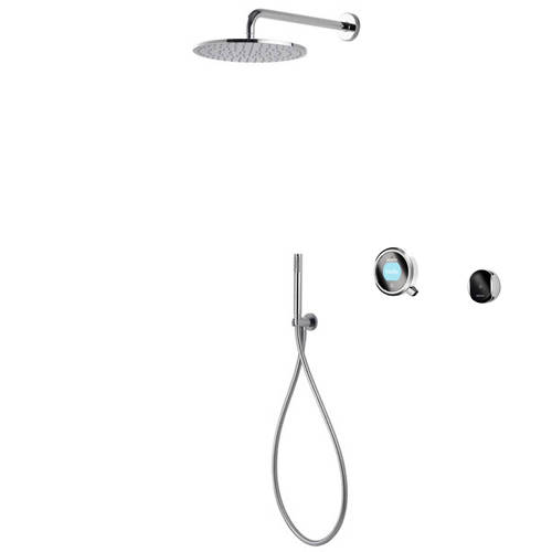 Larger image of Aqualisa Q Smart Shower Pack 03W With Remote & White Accent (HP).