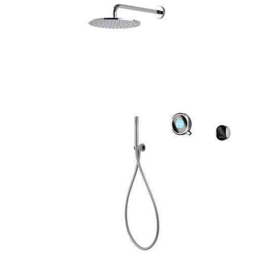 Larger image of Aqualisa Q Smart Shower Pack 04GR With Remote & Grey Accent (Gravity).