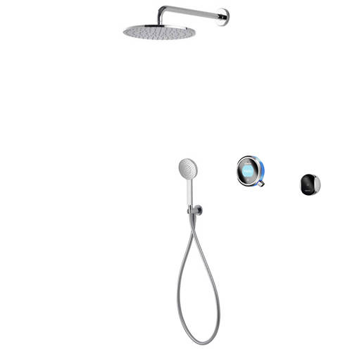 Larger image of Aqualisa Q Smart Shower Pack 05BL With Remote & Blue Accent (HP).