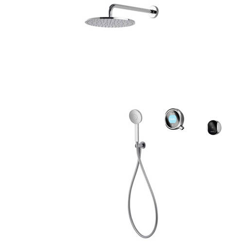 Larger image of Aqualisa Q Smart Shower Pack 05GR With Remote & Grey Accent (HP).
