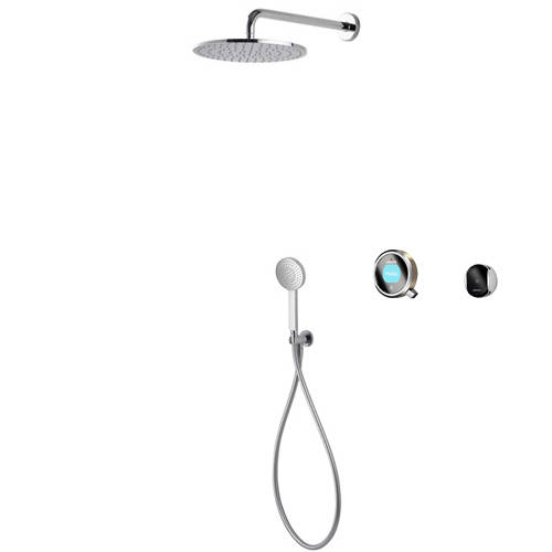 Larger image of Aqualisa Q Smart Shower Pack 05N With Remote & Nickel Accent (HP).