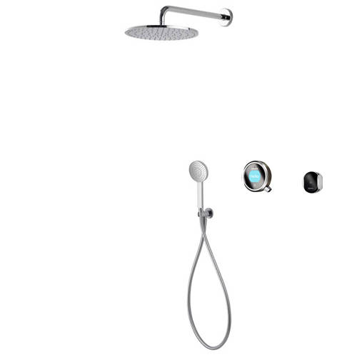 Larger image of Aqualisa Q Smart Shower Pack 05P With Remote & Pewter Accent (HP).