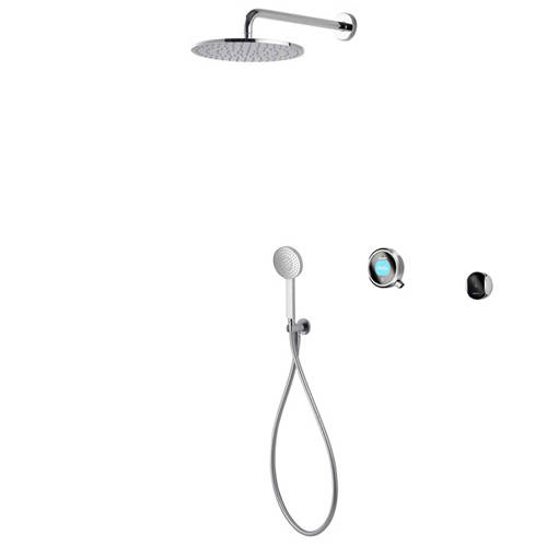 Larger image of Aqualisa Q Smart Shower Pack 06C With Remote & Chrome Accent (Gravity).