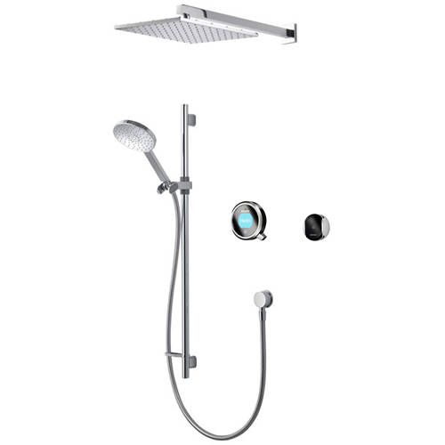 Larger image of Aqualisa Q Smart Shower Pack 07BC With Remote & Black Accent (HP).