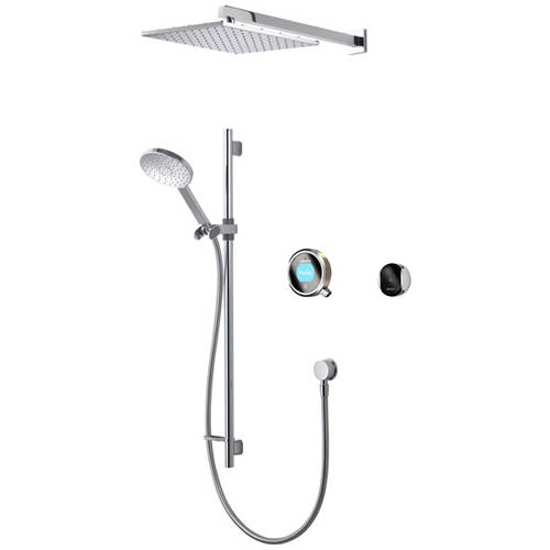 Larger image of Aqualisa Q Smart Shower Pack 07N With Remote & Nickel Accent (HP).
