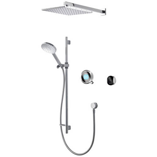 Larger image of Aqualisa Q Smart Shower Pack 07S With Remote & Silver Accent (HP).