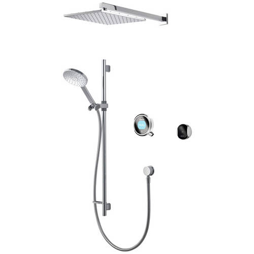 Larger image of Aqualisa Q Smart Shower Pack 07W With Remote & White Accent (HP).