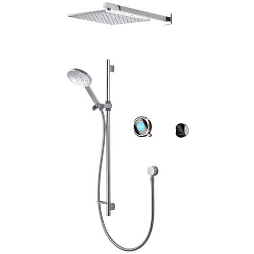 Larger image of Aqualisa Q Smart Shower Pack 08RG With Remote & Rose Gold Accent (Gravity).