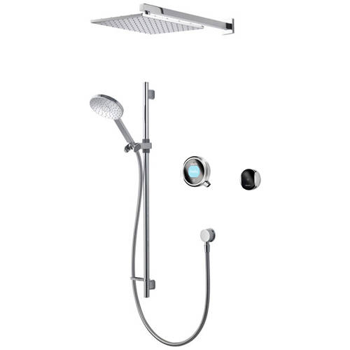 Larger image of Aqualisa Q Smart Shower Pack 08S With Remote & Silver Accent (Gravity).