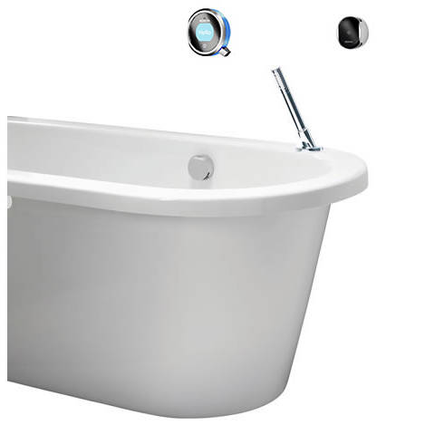 Larger image of Aqualisa Q Smart Taps Pack 10BL With Remote & Blue Accent (Gravity).