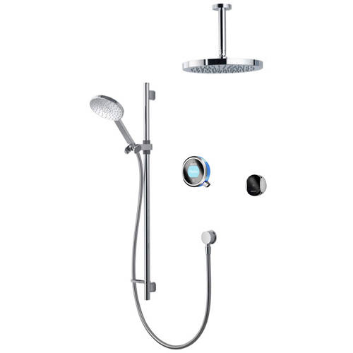 Larger image of Aqualisa Q Smart Shower Pack 11BL With Remote & Blue Accent (HP).