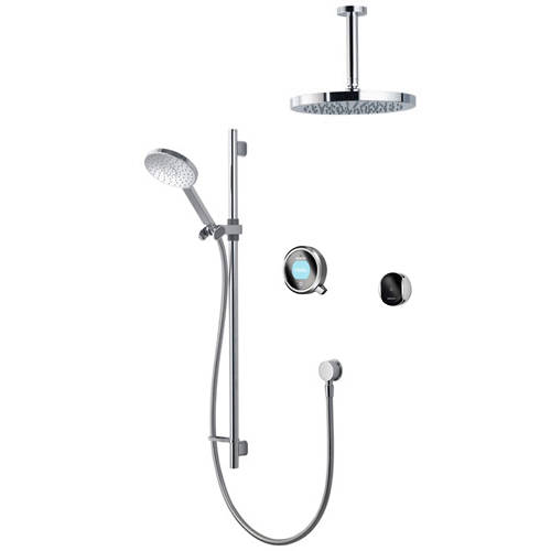 Larger image of Aqualisa Q Smart Shower Pack 11GR With Remote & Grey Accent (HP).